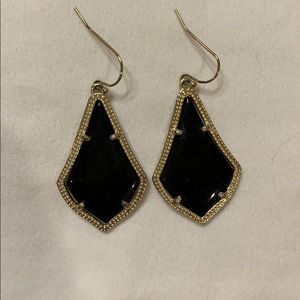 Black and gold Kendra Scott earrings